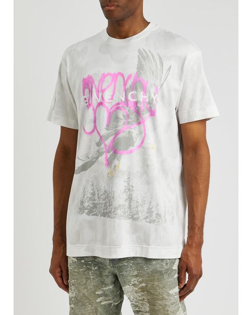 Givenchy White X Chito Printed Cotton T-shirt for men