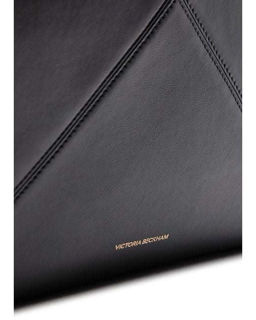 Victoria Beckham Black Victoria Small Panelled Leather Tote