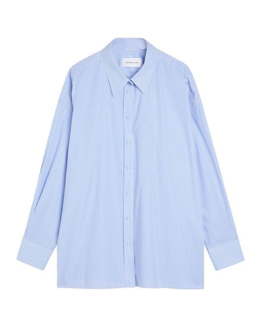 ARMARIUM Blue Leo Striped Cotton Shirt