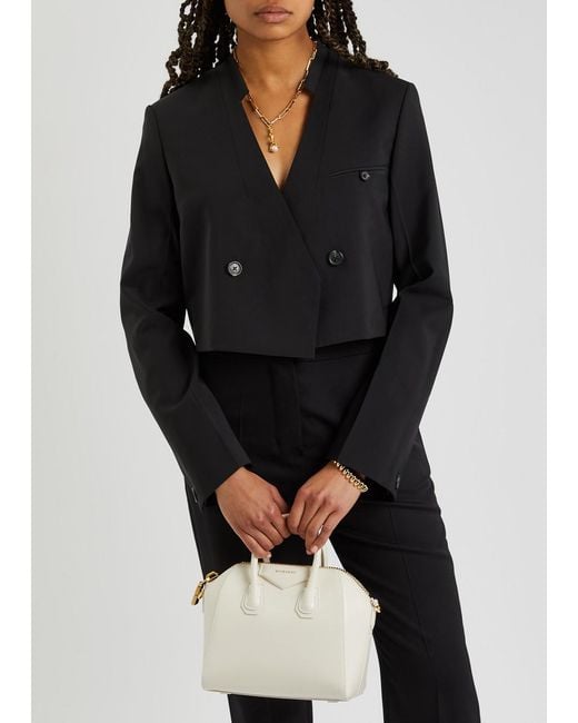 Givenchy Natural Antigona Mini Leather Top Handle Bag
