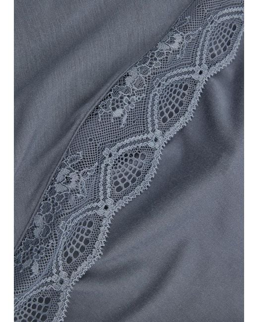 Eberjey Blue Georgina Jersey Robe