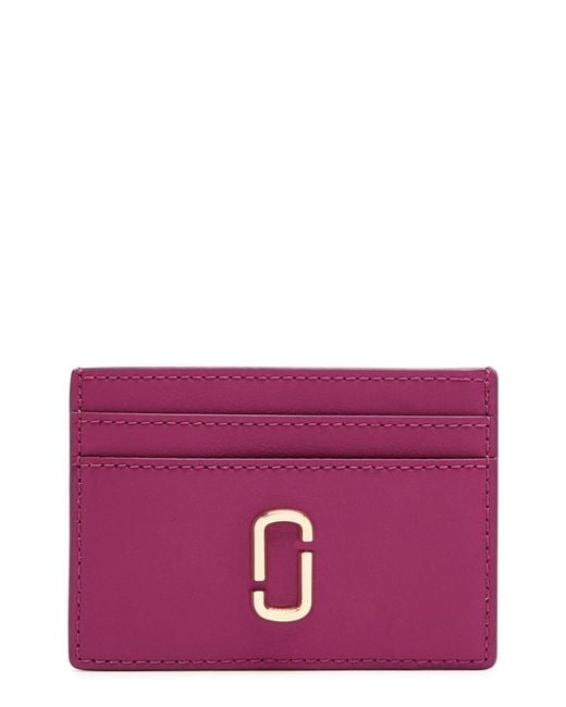Marc Jacobs Purple The J Marc Leather Card Holder