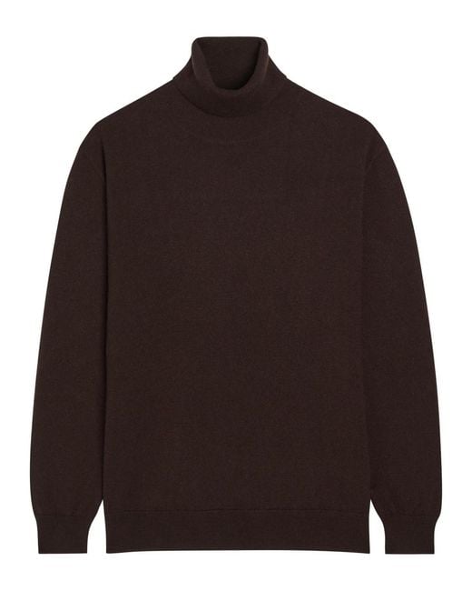 Brunello Cucinelli Brown Turtle-Neck Cashmere Jumper