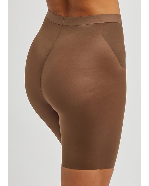 Spanx Brown Thinstincts 2.0 Mid-Thigh Shorts