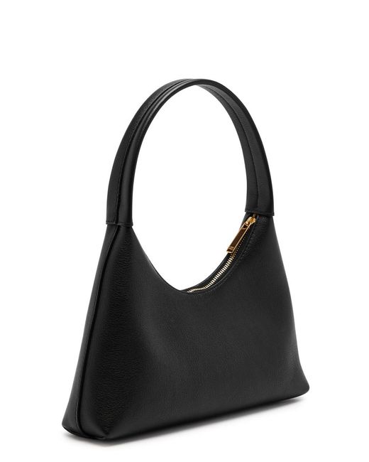 Mansur Gavriel Black Candy Mini Leather Top Handle Bag