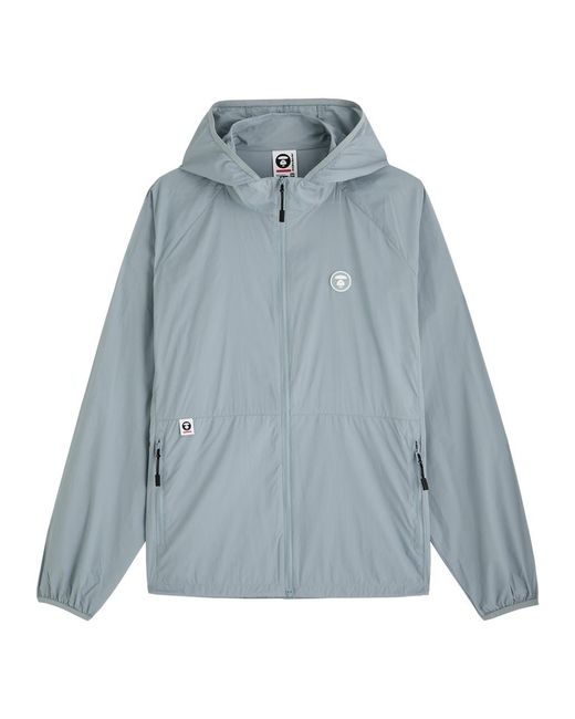 Aape Blue Hooded Shell Jacket for men