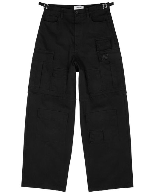 Ambush Black Wide-leg Cargo Jeans for men