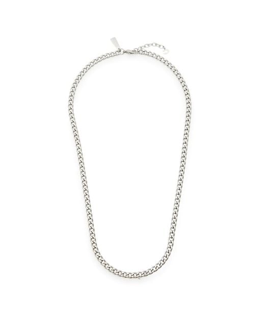 CERNUCCI White Polished Curb Chain Necklace for men