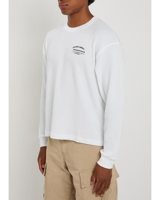 CHERRY LA White Ranchwear Printed Waffle T-Shirt for men
