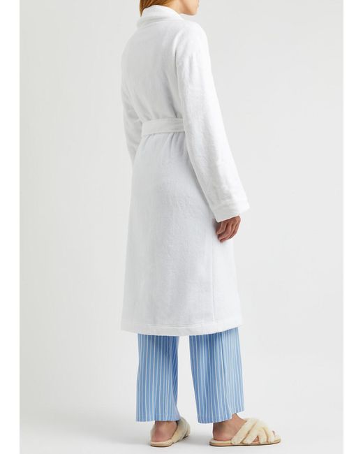 Eberjey White Terry-cotton Robe