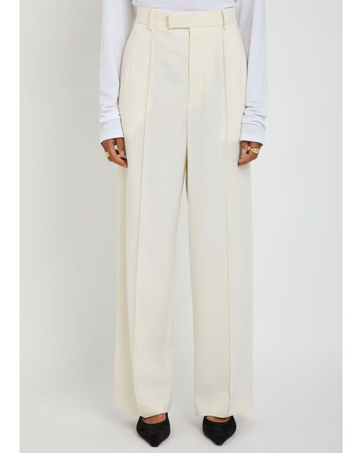 Wardrobe NYC White X Rhw Pintuck Wool Trousers
