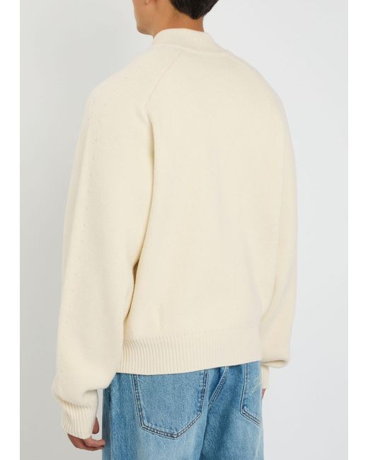 Jacquemus Natural Le Cardigan Pallone Wool-Blend Cardigan for men