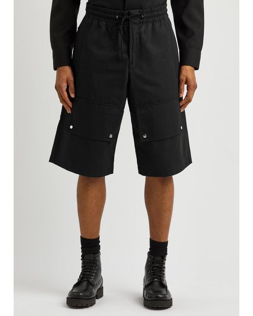 OAMC Black Zeus Cotton Shorts for men