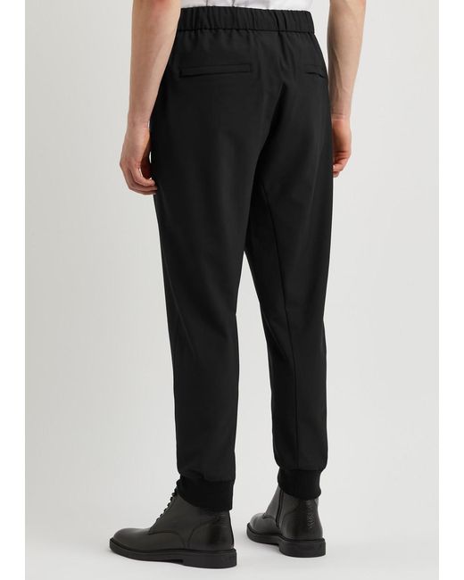 Wooyoungmi Black Wool-Blend Sweatpants for men