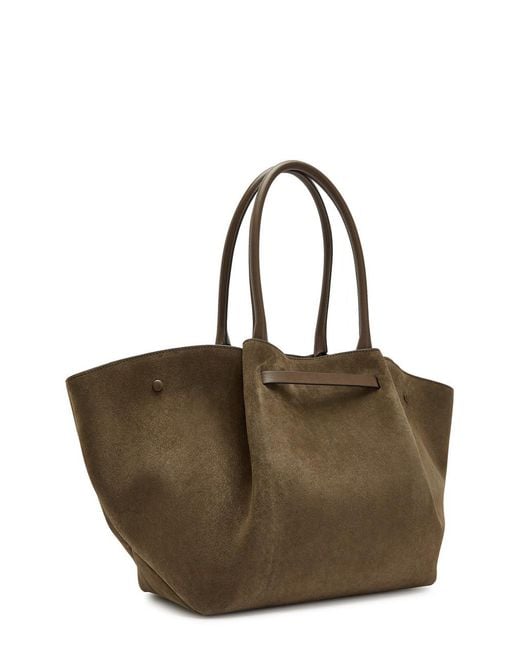 DeMellier London Brown The New York Grained Leather Tote Bag