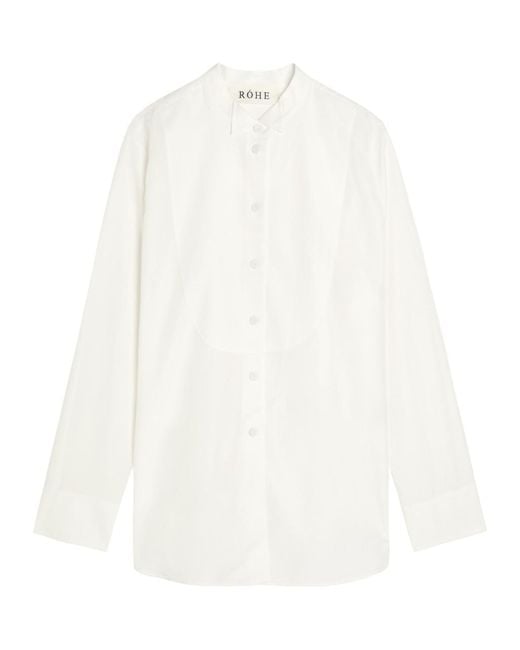 Rohe White Tuxedo Woven Shirt