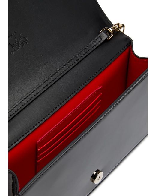 Christian Louboutin Gray Bettina Patent Leather Clutch
