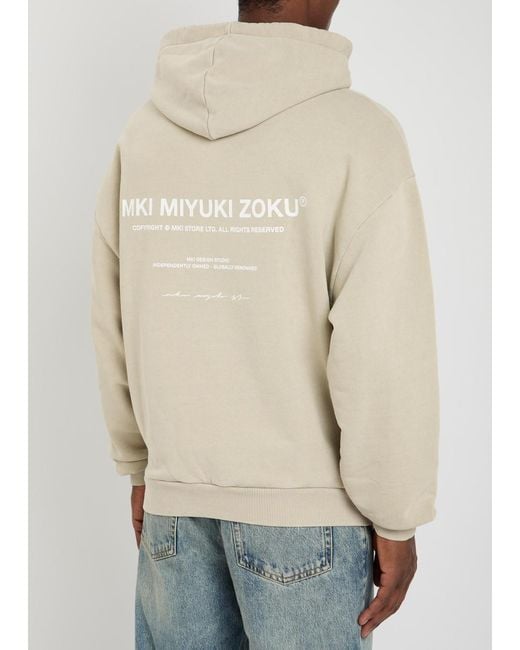 MKI Miyuki-Zoku Natural Design Studio Hooded Cotton-Blend Sweatshirt for men