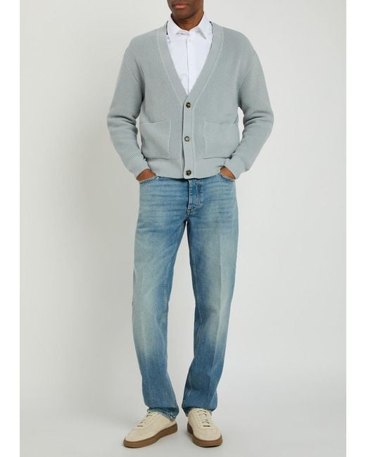 Lardini Blue Relaxed Tapered-Leg Jeans for men