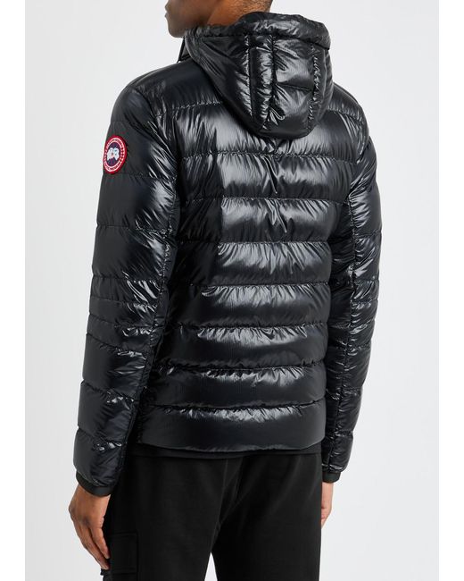 Canada Goose Black Crofton Quilted Shell Jacket for men