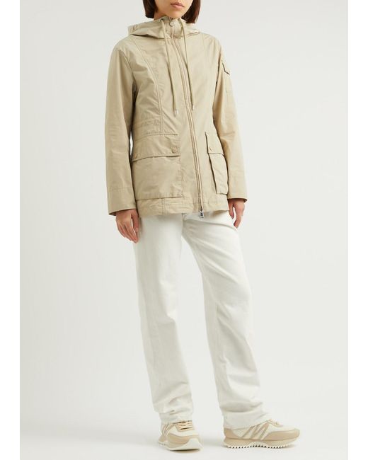 Moncler Natural Leandro Hooded Shell Jacket