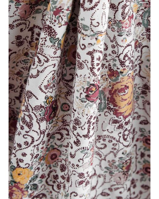 PAIGE Multicolor Puglia Floral-Print Linen-Blend Playsuit