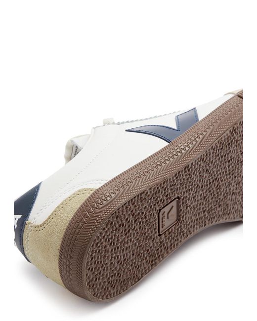 Veja White Volley Bastille Panelled Leather Sneakers