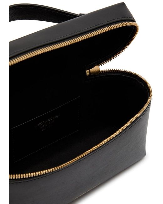 Victoria Beckham Black Vanity Leather Cross-Body Bag