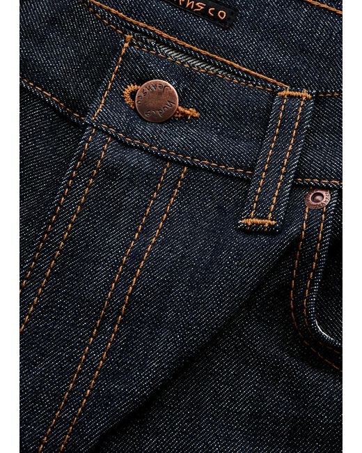 Nudie Jeans Blue Gritty Jackson Straight-Leg Jeans for men