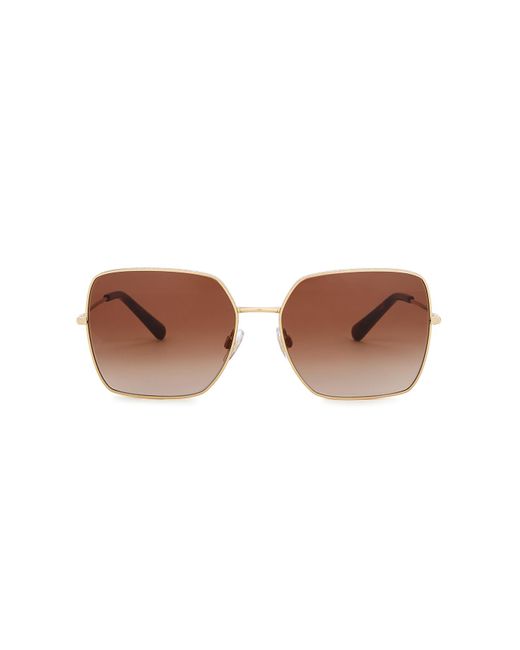 Dolce & Gabbana Brown Tone Oversized Sunglasses, Sunglasses, -Tone
