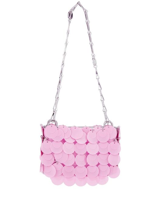Paco Rabanne Sparkle Nano Pink Paillette Shoulder Bag