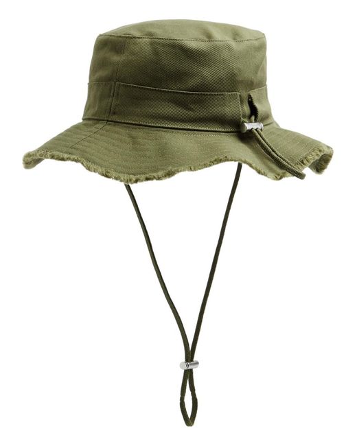 Jacquemus Green Le Bob Artichaut Cotton-twill Bucket Hat for men
