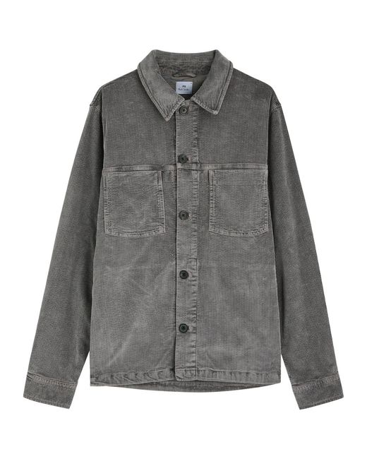 Paul Smith Gray Corduroy Jacket for men