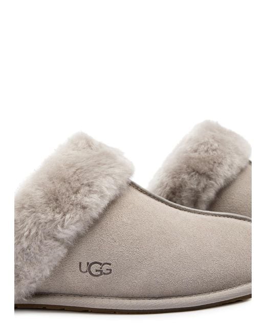 Ugg Gray Scuffette Ii Suede Slippers