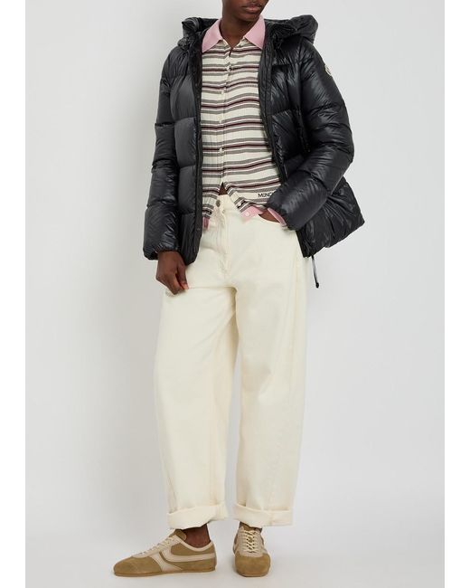 Moncler Black Serittes Hooded Shell Jacket