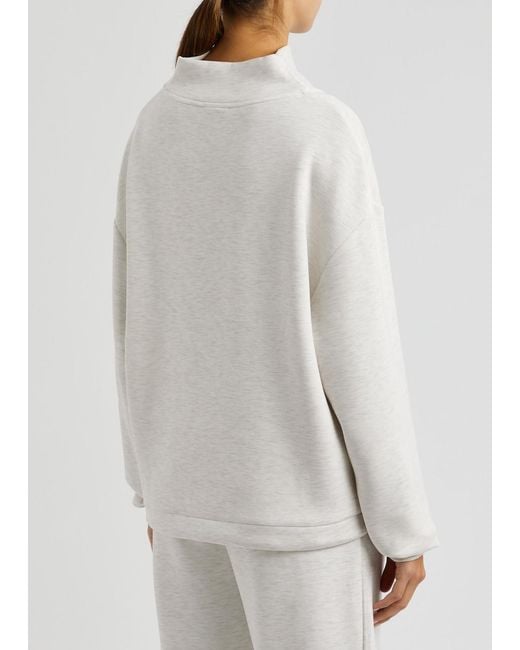 Varley White Betsy Stretch-jersey Sweatshirt