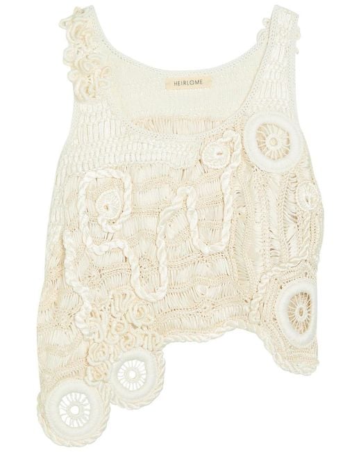 Heirlome Natural India Woven Silk And Cotton-Blend Top