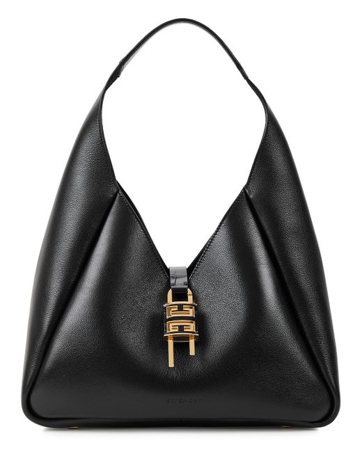 Givenchy G-hobo Medium Leather Shoulder Bag in Black | Lyst