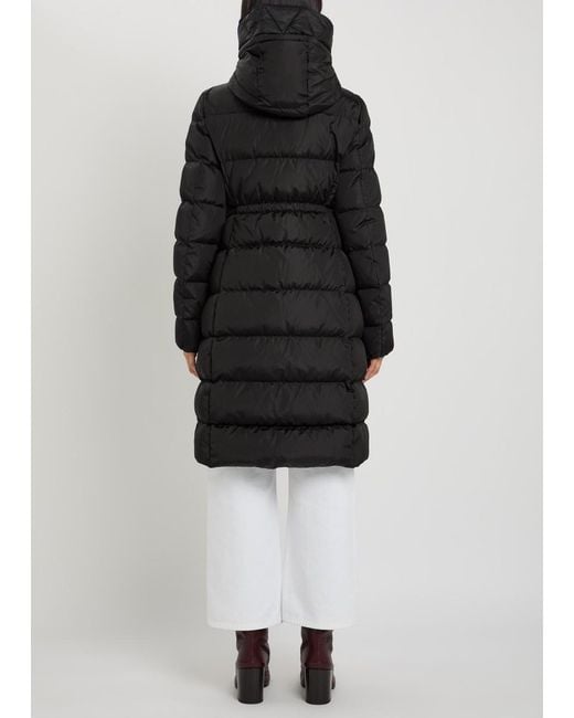 Moncler Black Avocette Hooded Padded Nylon Coat
