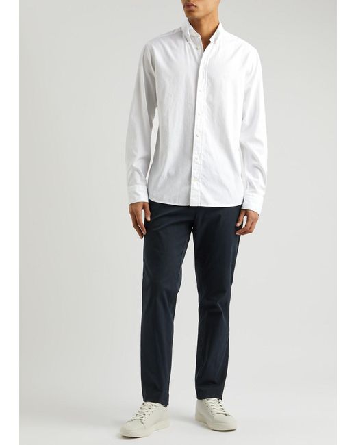 Eton of Sweden White Piqué Cotton Oxford Shirt for men