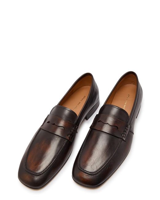 Dries Van Noten Brown Leather Loafers for men