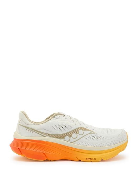 Saucony White Guide 19 Mesh-Knit Sneakers for men