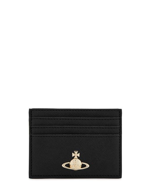 Vivienne Westwood Black Orb Leather Card Holder