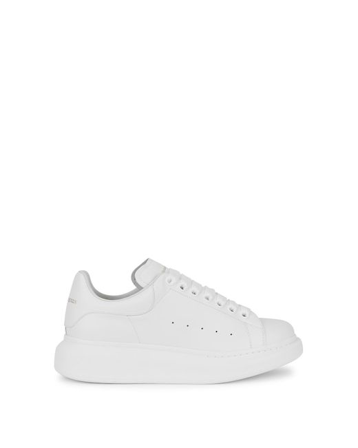 Alexander McQueen White Oversized Leather Sneakers, Sneakers
