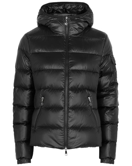 Moncler Gles Hooded Quilted Shell Jacket in Black Lyst UK