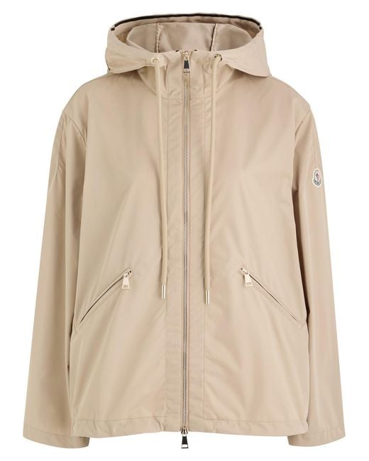 Moncler Natural Cassiopea Hooded Shell Jacket