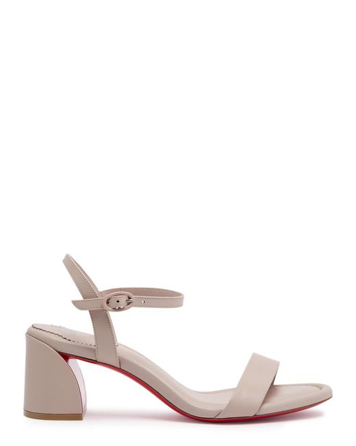 Christian Louboutin Natural Miss Jane 55 Leather Sandals
