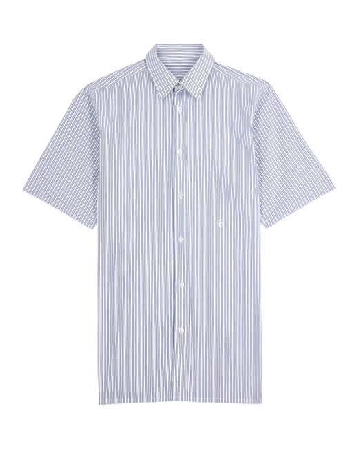 Maison Margiela White Striped Cotton Shirt for men