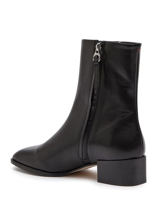 Aeyde Black Lee 40 Leather Ankle Boots