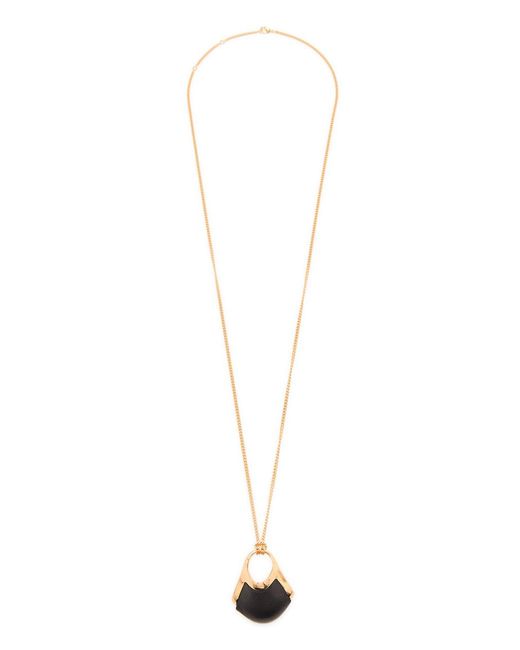 Khaite Black Lotus Small Pendant Necklace